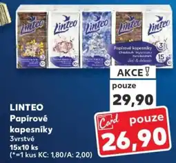 Kaufland LINTEO Papírové kapesníky 3vrstvé nabídka