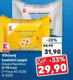 Kaufland Vlhčený toaletní papír nabídka
