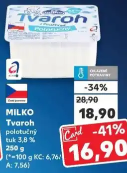 Kaufland MILKO Tvaroh nabídka