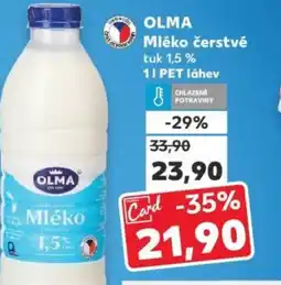Kaufland OLMA Mléko čerstvé nabídka