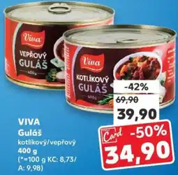 Kaufland VIVA Guláš kotlíkový/vepřový nabídka