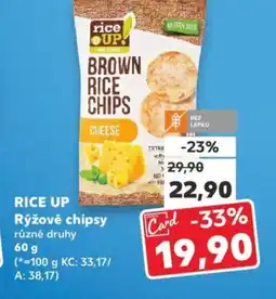 Kaufland RICE UP Rýžové chipsy nabídka