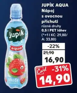 Kaufland JUPÍK AQUA Nápoj s ovocnou příchutí nabídka