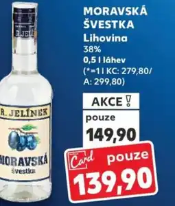 Kaufland MORAVSKÁ ŠVESTKA Lihovina nabídka
