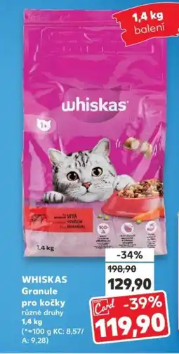 Kaufland WHISKAS Granule pro kočky nabídka