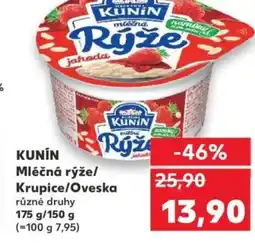 Kaufland KUNIN Mléčná rýže/ Krupice/Oveska nabídka