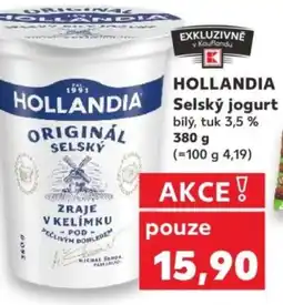 Kaufland HOLLANDIA Selský jogurt nabídka
