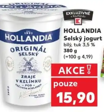 Kaufland HOLLANDIA Selský jogurt nabídka