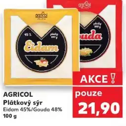 Kaufland AGRICOL Plátkový sýr nabídka