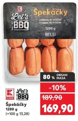 Kaufland Špekáčky nabídka
