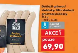 Drůbeží grilovací klobásky/ Mini drůbeží grilovací klobásky