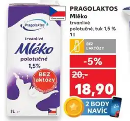 Kaufland PRAGOLAKTOS Mléko trvanlivé nabídka