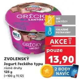 Kaufland ZVOLENSKÝ Jogurt řeckého typu nabídka