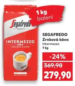 Kaufland SEGAFREDO Zrnková káva Intermezzo nabídka