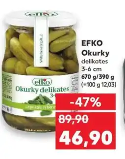 Kaufland EFKO Okurky delikates 3-6 cm nabídka