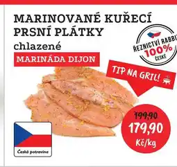 RABBIT řeznictví MARINOVANÉ KUŘECÍ PRSNÍ PLÁTKY chlazené 1kg nabídka