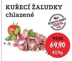 RABBIT řeznictví KUŘECÍ ŽALUDKY chlazené 1kg nabídka