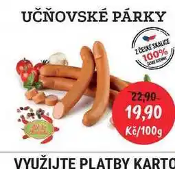 RABBIT řeznictví UČŇOVSKÉ PÁRKY 100g nabídka