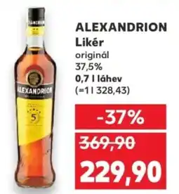Kaufland ALEXANDRION Likér nabídka