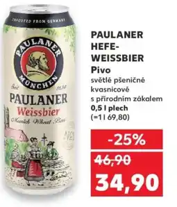 Kaufland PAULANER HEFE- WEISSBIER Pivo nabídka
