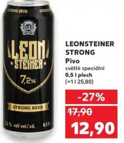 Kaufland LEONSTEINER STRONG Pivo nabídka