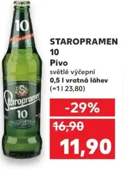 Kaufland STAROPRAMEN 10 Pivo nabídka