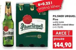Kaufland PILSNER URQUELL Pivo světlý ležák nabídka