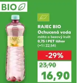 Kaufland RAJEC BIO Ochucená voda nabídka