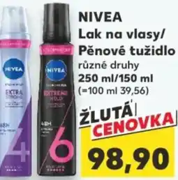 Kaufland NIVEA Lak na vlasy/ Pěnové tužidlo nabídka