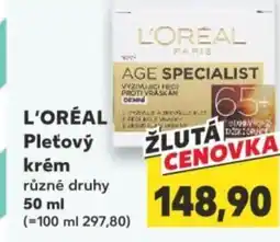 Kaufland L'OREAL Pleťový krém nabídka