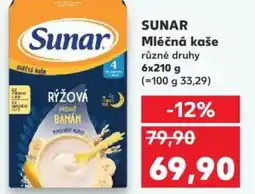 Kaufland SUNAR Mléčná kaše nabídka