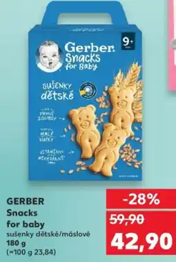 Kaufland GERBER Snacks for baby nabídka