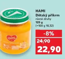 Kaufland HAMI Dětský příkrm nabídka