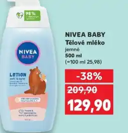 Kaufland NIVEA BABY Tělové mléko nabídka
