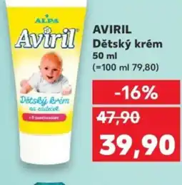 Kaufland AVIRIL Dětský krém nabídka