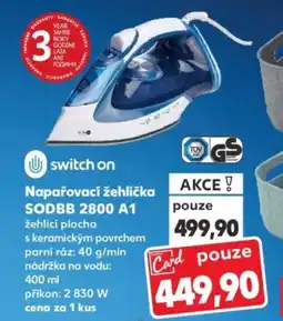 Kaufland Switch on Napařovací žehlička SODBB 2800 A1 nabídka