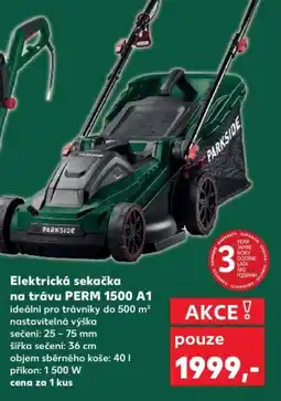 Kaufland PARKSIDE Elektrická sekačka na trávu PERM 1500 A1 nabídka