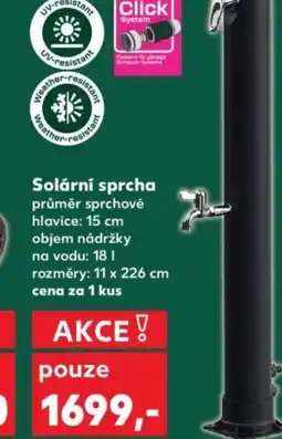 Kaufland Solární sprcha nabídka
