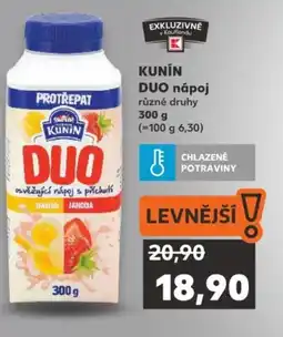 Kaufland KUNIN DUO nápoj nabídka