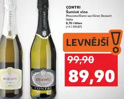 Kaufland CONTRI Šumivé víno nabídka