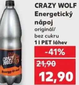 Kaufland CRAZY WOLF Energetický nápoj nabídka
