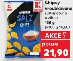 Kaufland Chipsy vroubkované nabídka