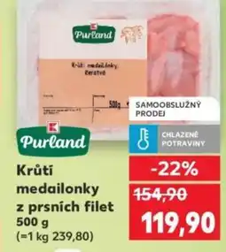 Kaufland Krůtí medailonky z prsních filet nabídka