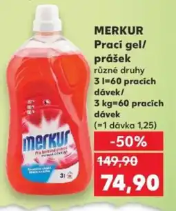 Kaufland MERKUR Prací gel/ prášek nabídka