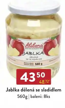 Alibona Jablka dělená se sladidlem