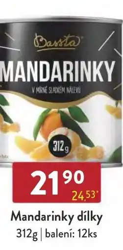 Astur&Qanto Bassta Mandarinky dílky nabídka