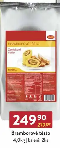 Astur&Qanto Bramborové těsto nabídka