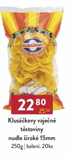 Astur&Qanto Klusáčkovy vaječné těstoviny nudle široké 15mm nabídka
