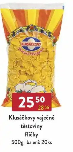 Astur&Qanto Klusáčkovy vaječné těstoviny flíčky nabídka
