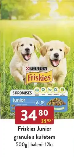 Astur&Qanto Friskies Junior granule s kuřetem nabídka
